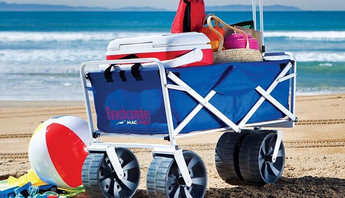 beach wagon with baby seat