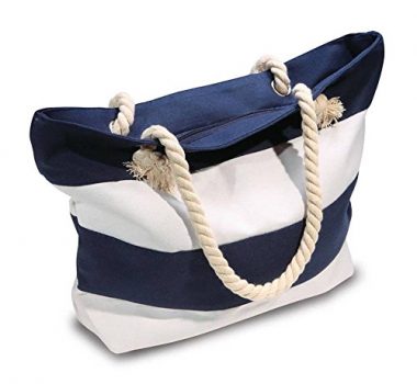 beach bag with zip