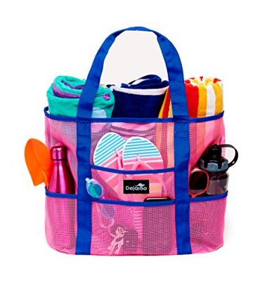 beach bag with purse attached
