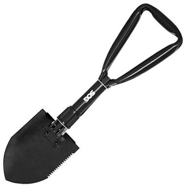 folding camping survival shovel with pick